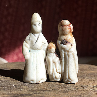 1940s porcelain bisque miniature figurines